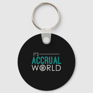Accrual world funny accounting & accountant cp keychain