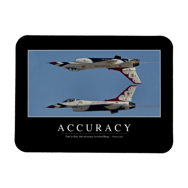 Accuracy: Inspirational Quote Magnet (Horizontal)