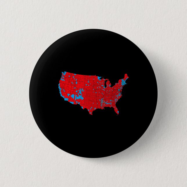 Accurate Map Of 2024 Election Results 1  Button (Front)