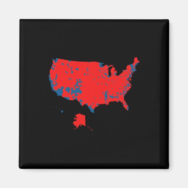 Accurate Map Of 2024 Election Results  Magnet (Front)