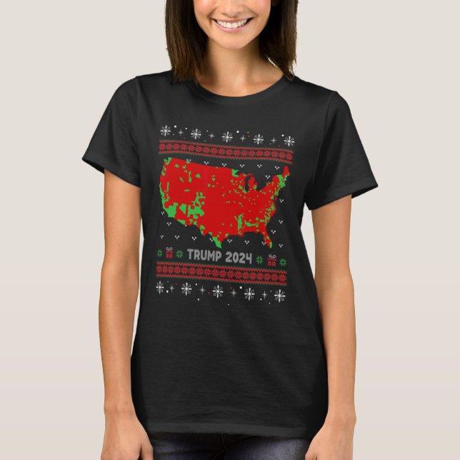 Accurate Map Of 2024 Election Results Ugly Sweater (Front)