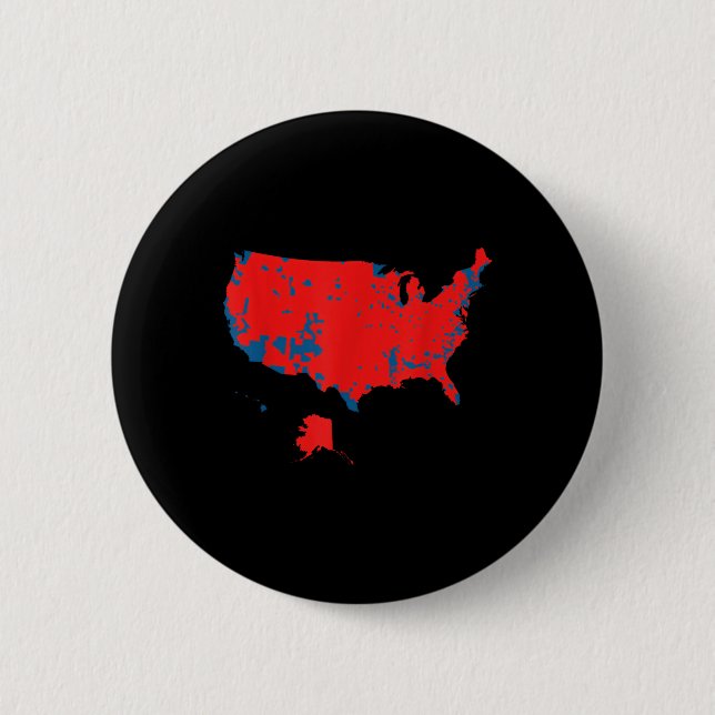Accurate Map Of 2025 Election Results  Button (Front)