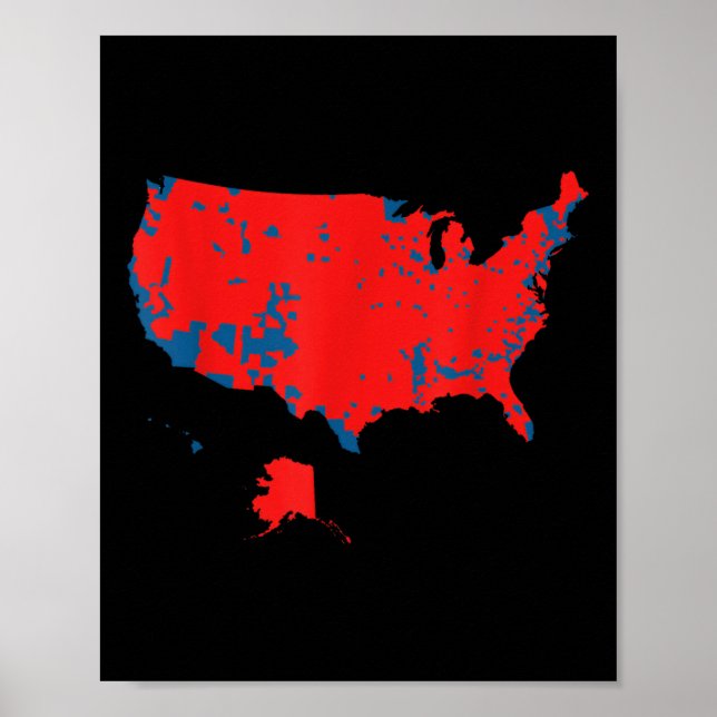 Accurate Map Of 2025 Election Results  Poster (Front)