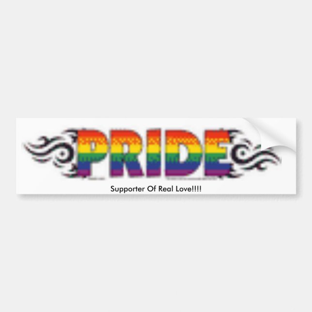 acd814_125, Supporter Of Real Love!!!! Bumper Sticker (Front)