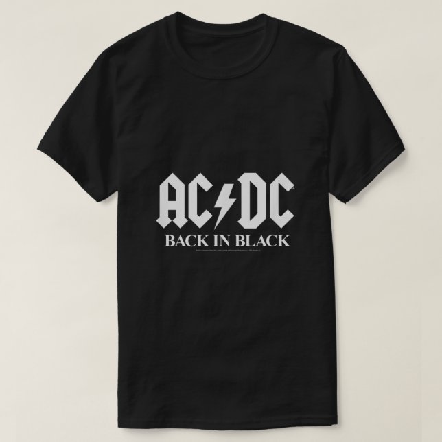 ACDC Back In Black T-Shirt (Design Front)
