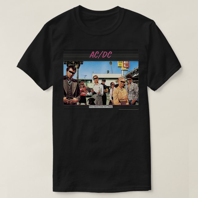 ACDC  Dirty Deeds Done Dirt Cheap  T-Shirt (Design Front)