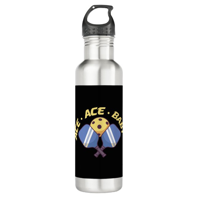 Ace Ace Baby - Pickleball Clothes     Stainless Steel Water Bottle (Front)
