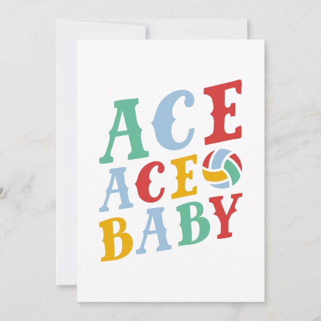 Ace Ace Baby Thank You Card (Front)