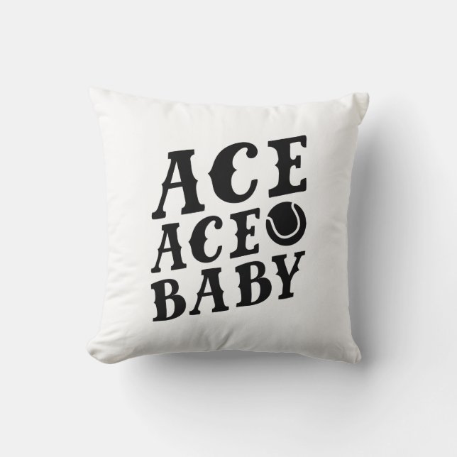 Ace Ace Baby Throw Pillow (Front)