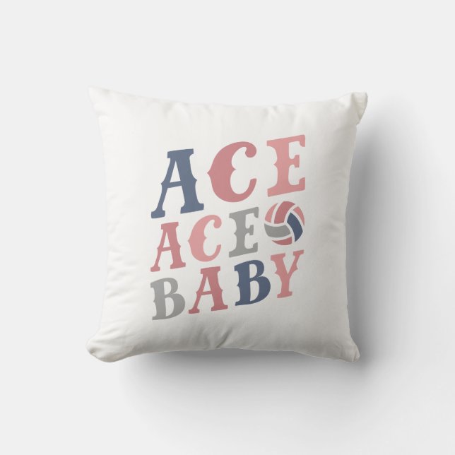 Ace Ace Baby Throw Pillow (Front)