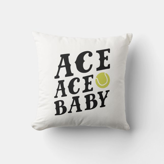 Ace Ace Baby Throw Pillow (Front)