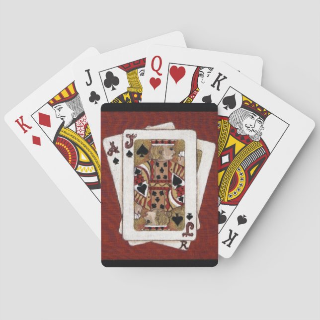 Ace And Jack Playing Cards by K. Hubler (Back)