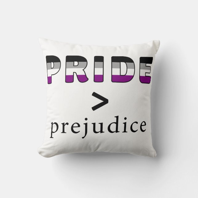 Ace / Aro Pride Throw Pillow (Front)