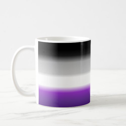 Ace Asexual Gradient Pride Flag Horizontal Stripe Coffee Mug