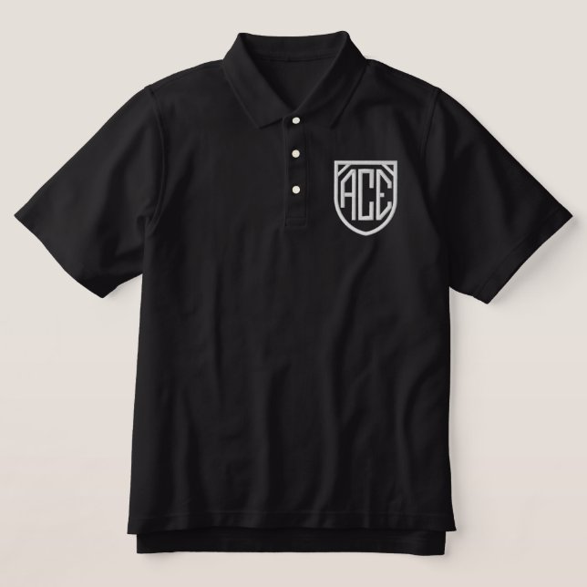 Ace Champion Embroidered Polo Shirt (Design Front)