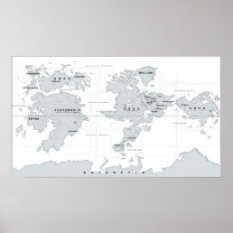 Ace Combat Strangereal Map Poster