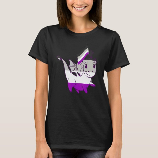 Ace Dragon Asexual Flag Lgbqa Ace Asexual Pride As T-Shirt (Front)