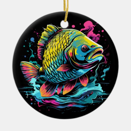 Ace fish 41 ceramic ornament