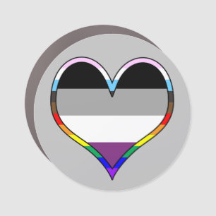 Ace Heart Car Magnet