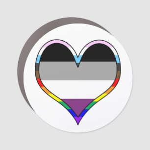 Ace Heart Car Magnet