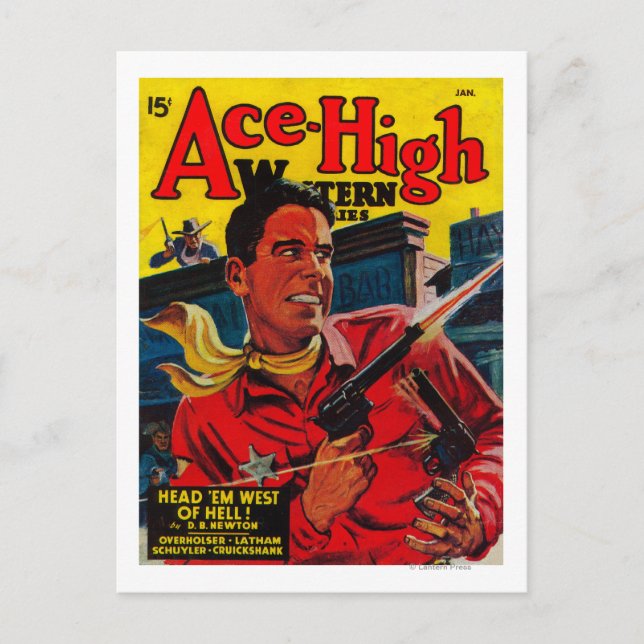 Ace High Magazine Cover 3 Postcard (Front)