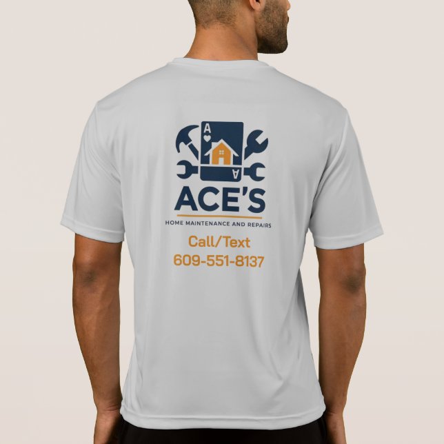 Ace Home Maintenance Mens Tshirt (Back)