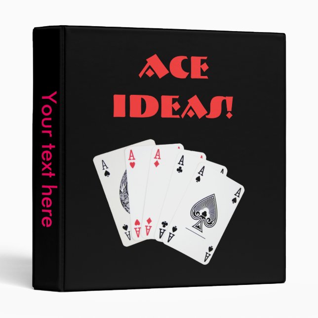 Ace ideas ... black binder (Front/Spine)