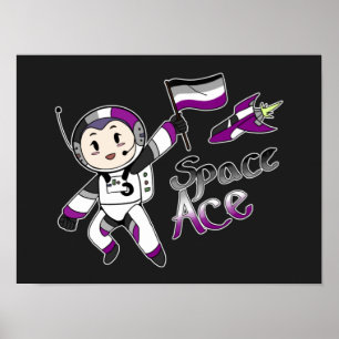 Ace in Space (Asexual Pride) Poster