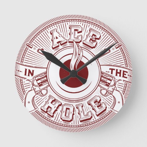 Ace in the Hole Wall Clock