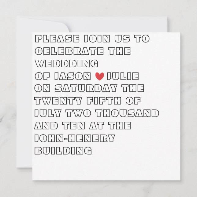 Ace Invitation (Front)