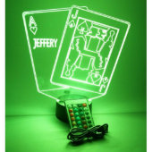 Ace & Jack Blackjack Light Lamp LED Personalized (Front)
