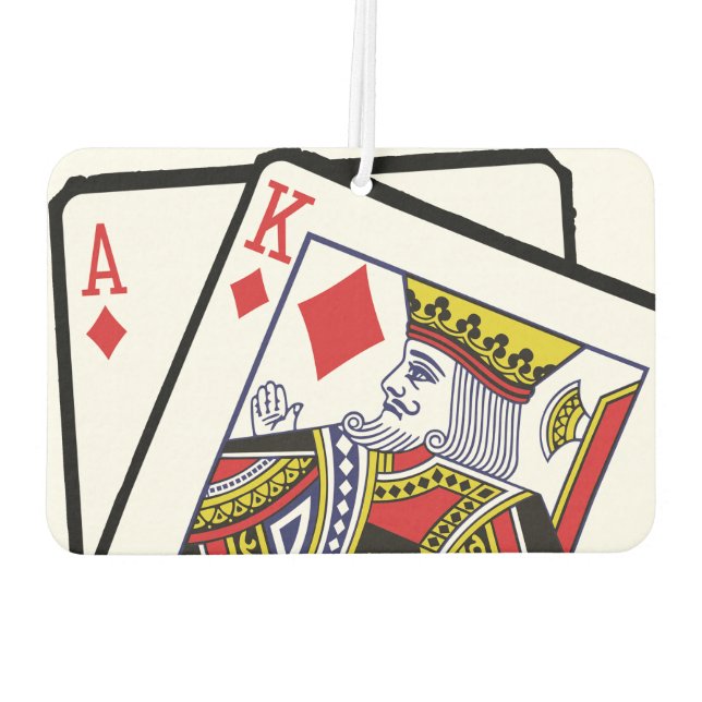 Ace & King of Diamonds 21st Birthday Air Freshener (Back)