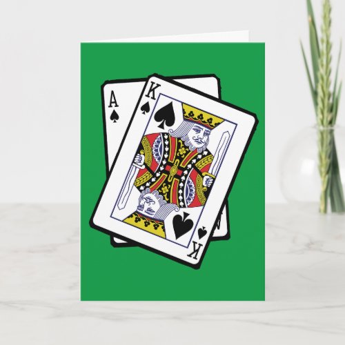 Ace  King of Spades 21st Birthday  Card
