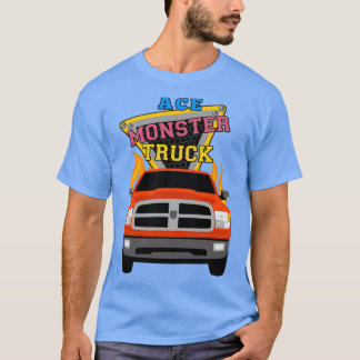 Ace name with monster truck T-Shirt