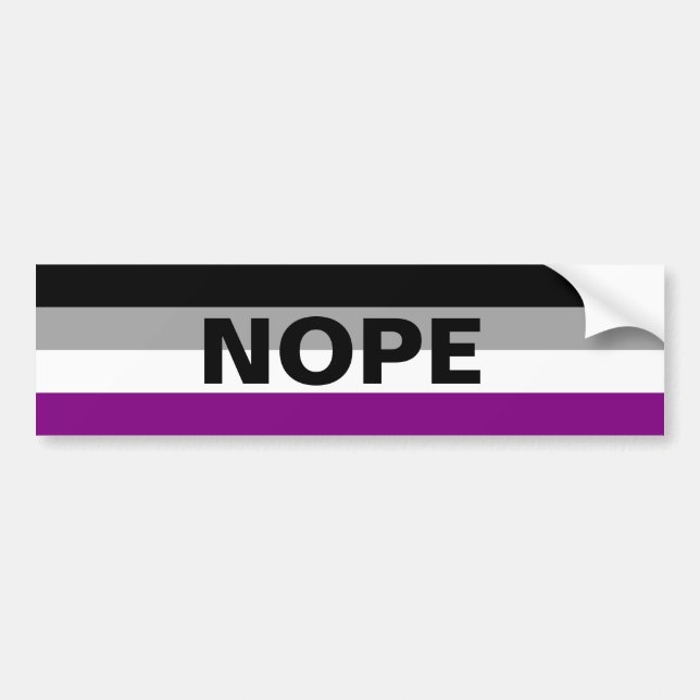 Ace "NOPE" Bumper Sticker (Front)