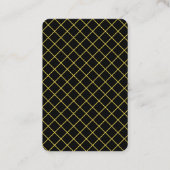 Ace of barbers yellow black business card (Back)