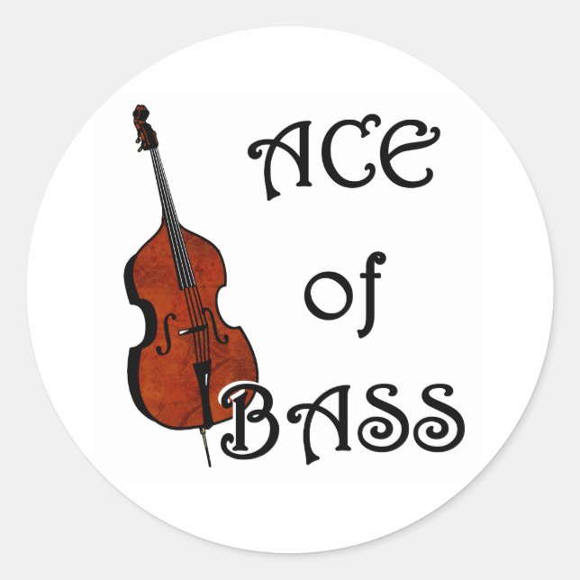 Ace of Bass Classic Round Sticker (Front)