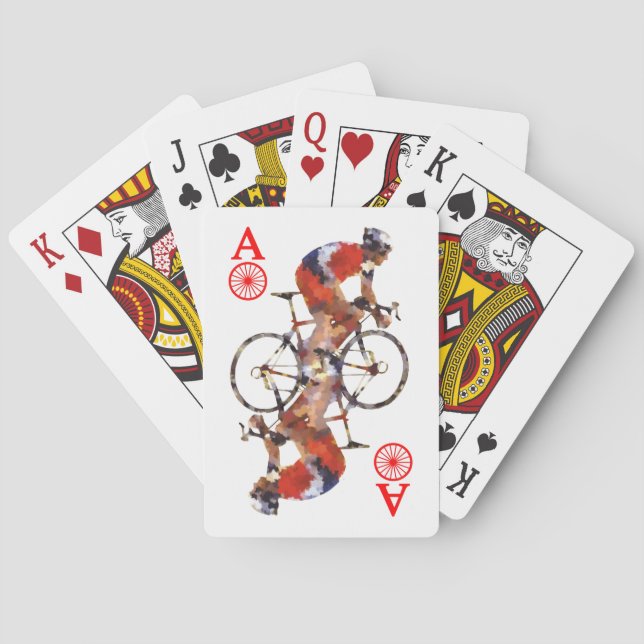 Ace of Bikes Playing Cards (Back)