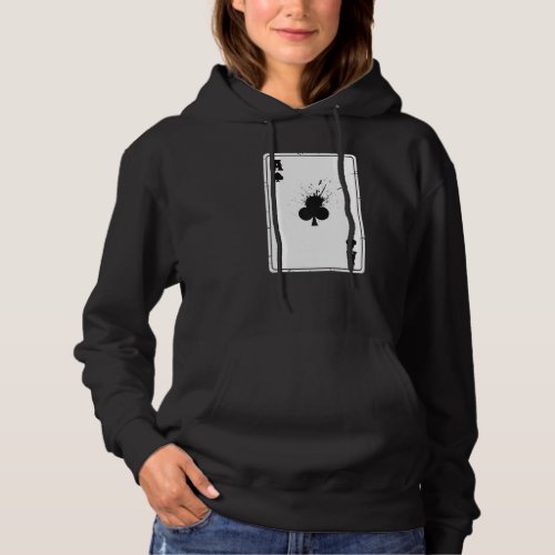 Ace Of Clubs Cards Deck Halloween Costume Hoodie