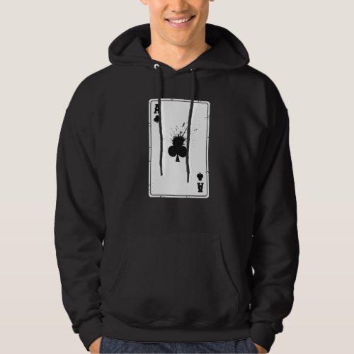 Ace Of Clubs Cards Deck Halloween Costume Hoodie