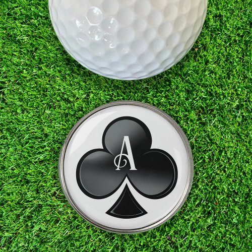 Ace of Clubs Casino Deck of Playing Cards Golf Ball Marker