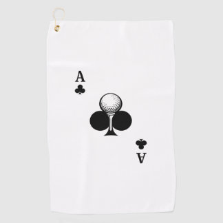Ace of Clubs Golf Towel