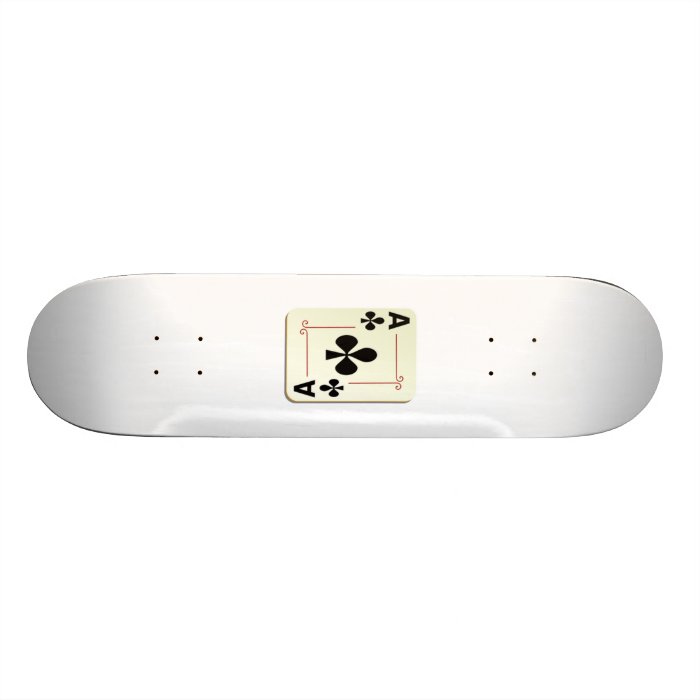 Ace of Clubs Playing Card Skateboard