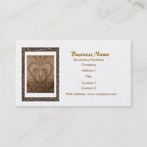 Customizable Ace Of Cup Tarot Business Card