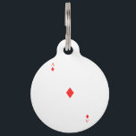 Ace of Diamonds Pet Name Tag<br><div class="desc">Search "wowsmiley" for more products like this one.</div>