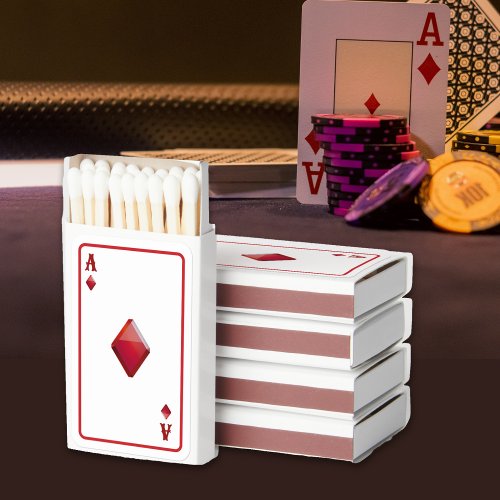 Ace of Diamonds Playing Card Matchboxes