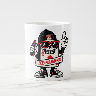 Ace of Diamonds Street Mascot — High-Roller Editio Giant Coffee Mug