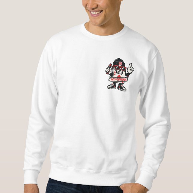 Ace of Diamonds Street Mascot — High-Roller Editio Sweatshirt (Front)