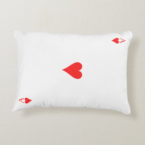 Ace of Hearts Accent Pillow