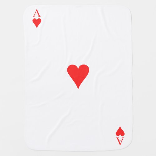 Ace of Hearts Baby Blanket